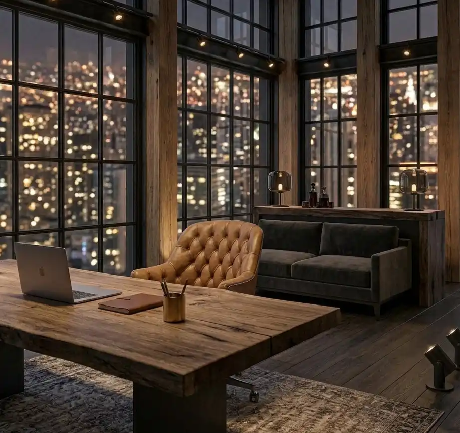 Industrial Office : The Industrial Penthouse Atelier | Wisal
